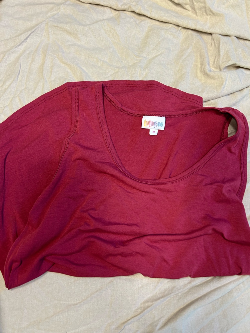 LuLaRoe Tank Top Red Medium